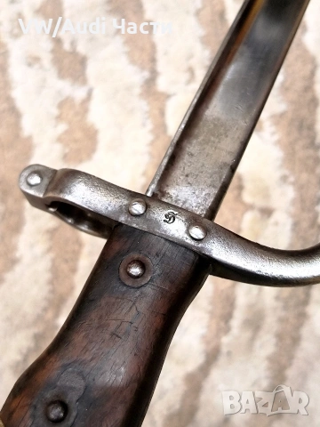 Френски щик нож байонет ГРА GRASS M1874 Waffenfabrik Steyr гръцка поръчка , снимка 4 - Антикварни и старинни предмети - 53772070
