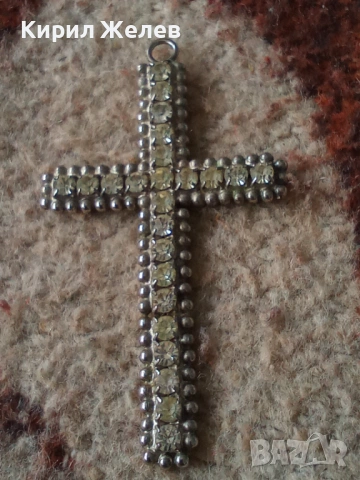 Стар кръст висулка 47813, снимка 5 - Антикварни и старинни предмети - 53485173