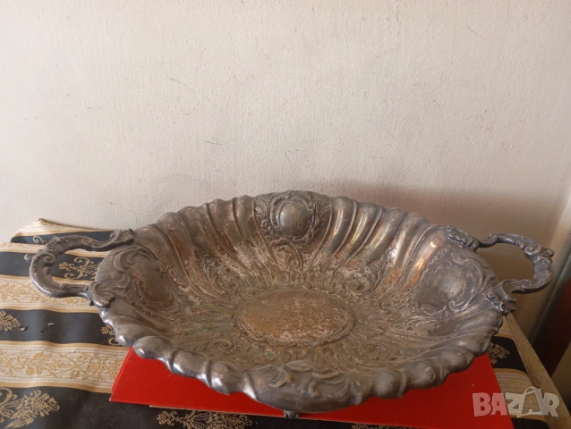 Антична италианска посребрена купа  