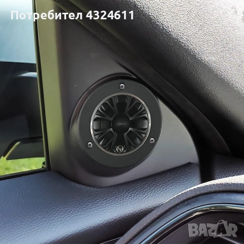 Туитър Високочестотен Говорител Audiopipe ATR-3723B, 350W, Алуминиев корпус, Черен, 1 брой, снимка 3 - Аксесоари и консумативи - 51487068