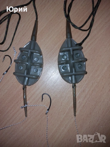 МОНТАЖ С МЕТОД ФИДЕР Flat 20g / 30g / 40g/ 50g, снимка 3 - Други спортове - 53659250