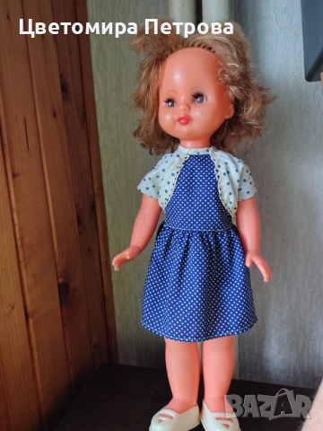 Ретро кукла със запазено лице и обем на прическа, снимка 4 - Кукли - 53189990