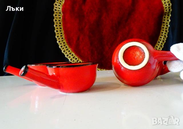 Баварски керамични чаши за ракия Cortendorf. , снимка 4 - Чаши - 53929226