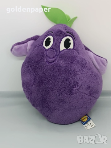 Плюшен патладжан Lidl употребяван, височина около 20 см