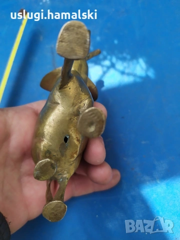 Винтидж бронзова статуетка слон, снимка 7 - Антикварни и старинни предмети - 53898192