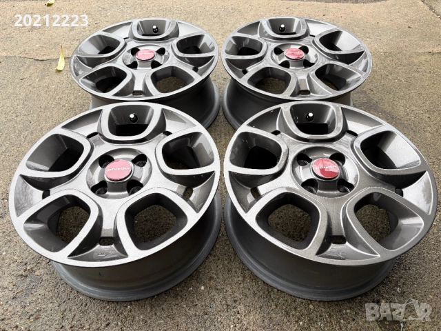 4 броя алуминиеви джанти за Fiat Panda 15, снимка 4 - Гуми и джанти - 52583273