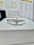 Сребърен пръстен с мойсанит (Диамант) 0.4 карата, снимка 9