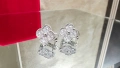 Van Cleef & Arpels VCA Silver Diamond Vintage Alhambra Clips Дамски Обеци, снимка 4