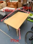 240377  НОВА трапезна маса 145/90 см -цена 130 евро или 254,26 лв хбб струговани крака , мдф плот 14, снимка 1