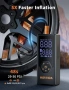 Нов Безжичен компресор за гуми 7800mAh 150 PSI авто помпа 12V за кола колело, снимка 6