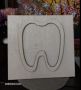 Заготовка - зъб с основа за декориране със скандинавски мъх, снимка 1 - Сувенири от дърво - 45129546