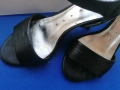Класически черни сандали на ток - 9 см., снимка 2