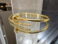 CARTIER Nail Juste un Clou Small Thin Gold Diamonds Гривна Пирон, снимка 5