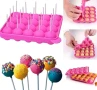 pops cakes Lollipop Pop Cake Попскейк 12 20 близалки сфера силиконов молд за кейк поп попс, снимка 5