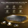 MokerLink 16-портов PoE switch с 2 Gigabit Uplink Ethernet прт, снимка 2