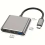 Хъб USB C към HDMI адаптер, Type C to HDMI 4К, USB 3.0 and Type C PD, снимка 2