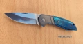 Сгъваем нож / синя дръжка /, снимка 8
