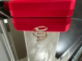 CARTIER Nail Juste un Clou Rose Small Paved Diamonds Пръстен Пирон, снимка 3