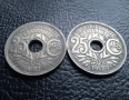 Стара монета 25 сантима 1927 г. и 1929 г. Франция - красиви !, снимка 5