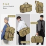 Тактическа спортна и пътна чанта BAGZY 40L – 3-в-1 (раница, сак, чанта през рамо), цвят каки, снимка 8