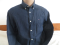 Мъжка риза с дълъг ръкав от лен Tommy Hilfiger, снимка 1 - Ризи - 45060356