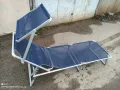 шезлонг алуминиев, сгъваемо алуминиево легло, туристическо сгъваемо легло , снимка 5