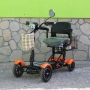 Инвалидна Електрческа Четириколка 350W (сваляема батерия) ОРАНЖЕВА, снимка 2