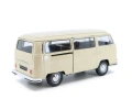 Volkswagen T2 Bus 1972 - мащаб 1:24 на Welly моделът е нов в кутия. Налични цветове: син, снимка 2