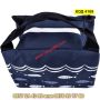 Детска термо чанта за храна - модел тъмно син с рибки - КОД 4189, снимка 3