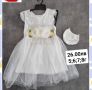 Бяла детска Рокля с тюл, в комплект с Чантичка , снимка 1 - Детски рокли и поли - 45313236