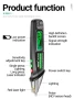 ANENG VC1019 Безконтактен Електрически Тестер 12–1000V Гласово известяване, снимка 10