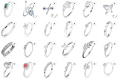 Сребърен пръстен сребро проба 925 Колекция 2024 - цени от 19 лв. до 33 лв., снимка 2