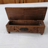 Старинна дървена кутия за бижута, дърворезба. , снимка 2 - Антикварни и старинни предмети - 44975248