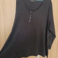 Макси памучна блуза Ulla Popken , снимка 2 - Блузи с дълъг ръкав и пуловери - 45375129
