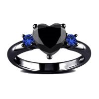 Дамски пръстен с черно злато, снимка 2 - Пръстени - 45890125
