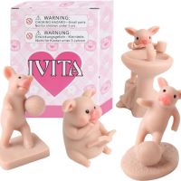 IVITA Семейство прасета силиконови играчки за деца, снимка 2 - Фигурки - 45079426