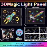 Креативен детски 3D светещ пъзел, 180 части, снимка 2 - Игри и пъзели - 45768685
