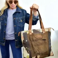 Луксозна кожена чанта тип торба,Голяма кожена чанта на рамо, снимка 4 - Чанти - 45133484