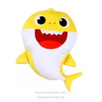 Плюшена играчка Pinkfong Baby Shark, голяма мека играчка Бебе Акула, около 43 см, снимка 1 - Плюшени играчки - 45438759