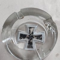 Немски стъклен пепелник ВСВ, снимка 1 - Антикварни и старинни предмети - 45301837