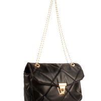Дамска ватирана мека чанта в стилен дизайн и дръжка тип синджир, снимка 9 - Чанти - 45763421
