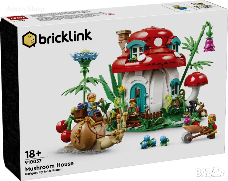 Lego bricklink 910037 Mushroom House Къща за гъби, снимка 1