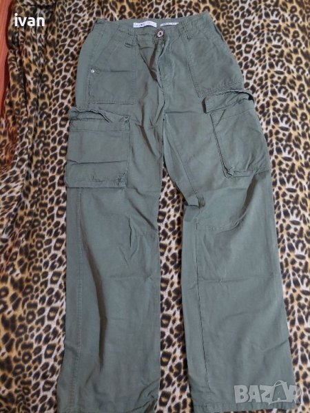 зелен карго панталон, снимка 1