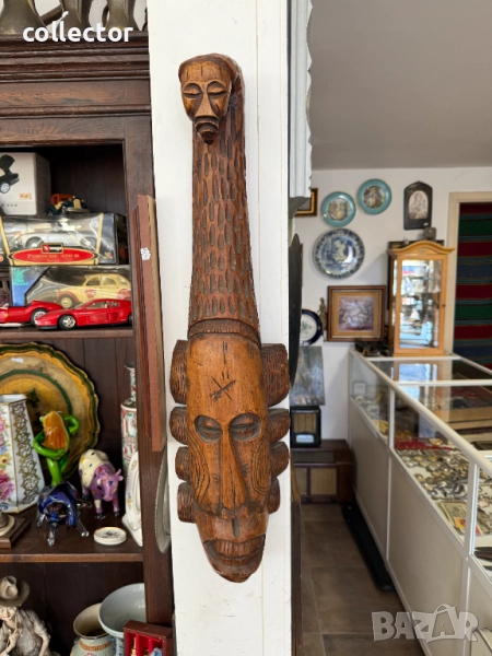 Африканска дървена маска / фигура. №7557, снимка 1