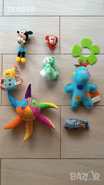 плюшена плюшени  сетивна играчка крава - K”s KIDS Mickey Mouse октопод риба мече, снимка 1