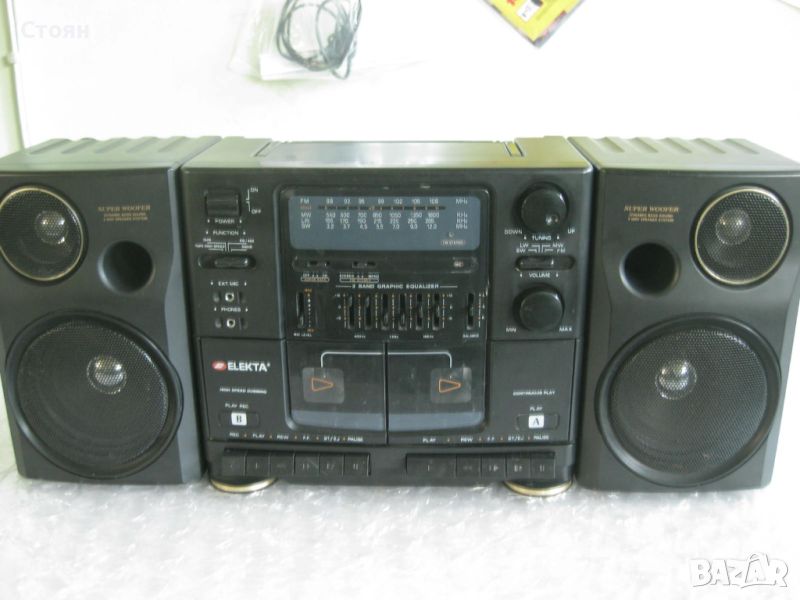 Радиокасетофон Електа ЕС-980- Япония, Обслужен, снимка 1