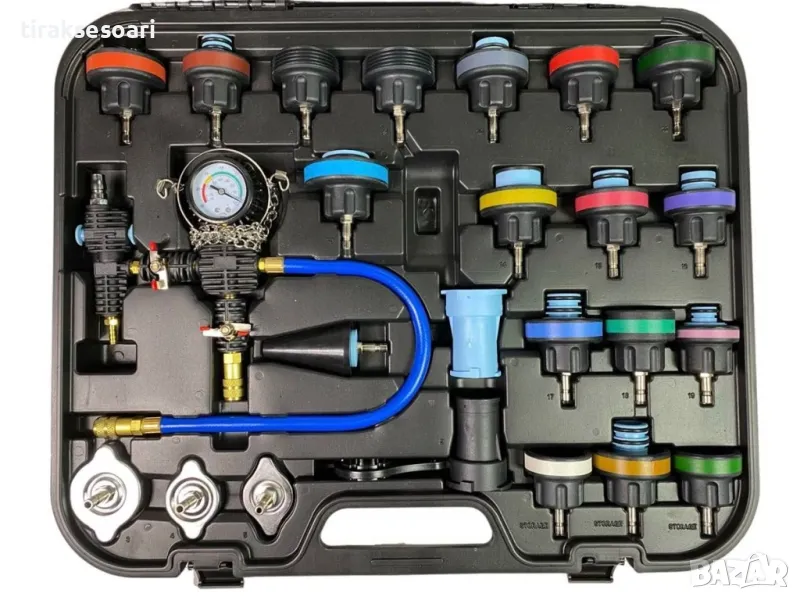Комплект за диагностика проверка на охладителната система 28 части KRAFTWELLE, снимка 1