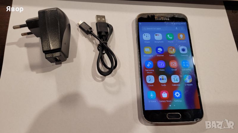 Samsung S6 –работещ,нормален не е EDGE, снимка 1