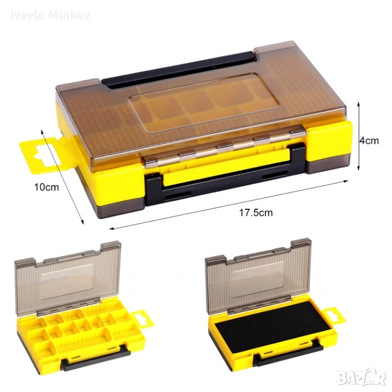 Двустранна кутия за съхранение на примамки WEIHE, снимка 1