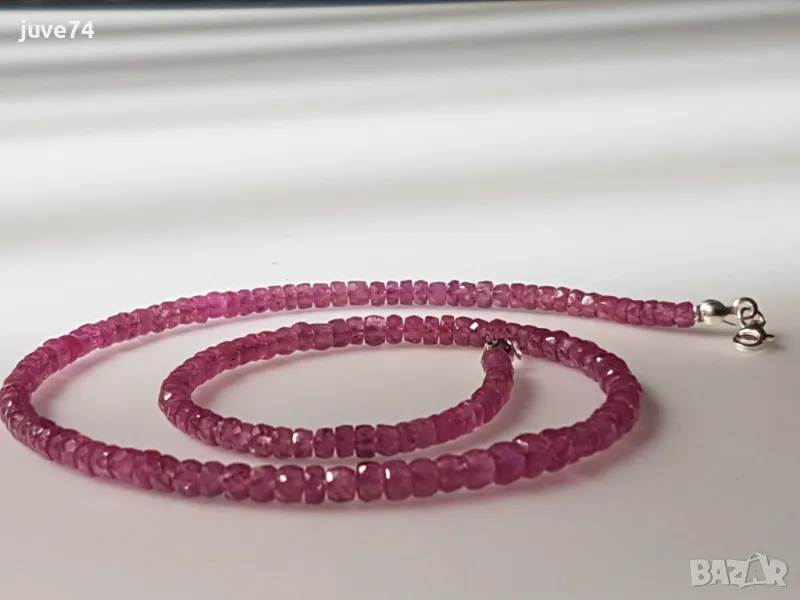 КОЛИЕ ОТ ЕСТЕСТВЕНИ РУБИНИ (ЦАР), снимка 1